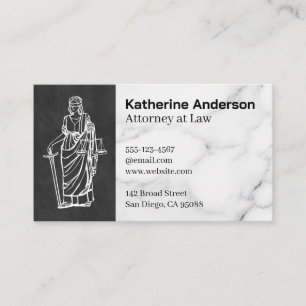Carte De Visite Logo de la justice aveugle   Droit