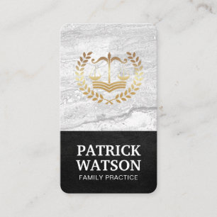 Carte De Visite Logo de la justice pénale Avocat