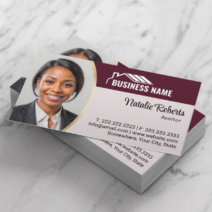 Carte De Visite Logo de la maison professionnelle Agent immobilier