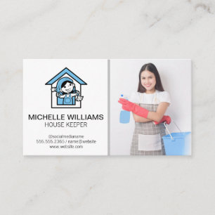 Carte De Visite Logo de la maison   Teneur de maison