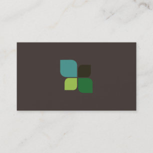 Carte De Visite Logo de la nature (fer brun)