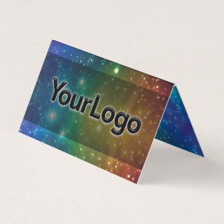 Carte De Visite Logo de la société artisanale Rainbow Cosmic Galax