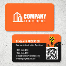 Logo de la société de construction QR Code Orange