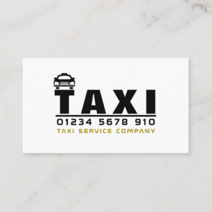 Carte De Visite Logo de la société de taxis, Tarifs