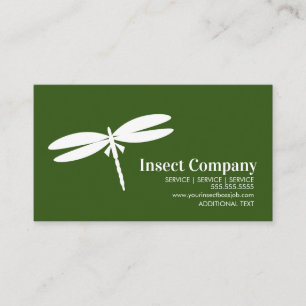 Carte De Visite Logo de la société Dragonfly White Pest Control
