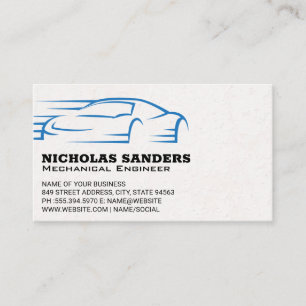 Carte De Visite Logo de la voiture de dérive   Acheter des pièces 