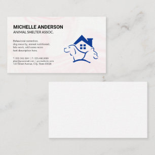 Carte De Visite Logo de l'abri pour chats de chien
