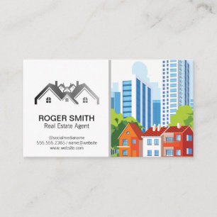 Carte De Visite Logo de l'agence immobilière Home Properties   Bât