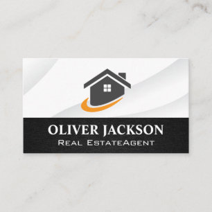 Carte De Visite Logo de l'agence immobilière Modern House