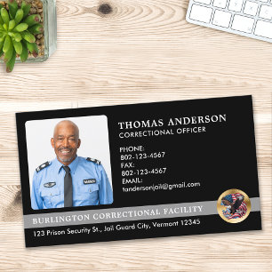 Carte De Visite Logo de l'agent de correction photo personnalisée 