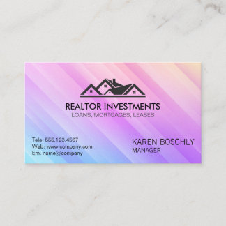 Carte De Visite Logo de l'agent immobilier | Propriétés résidentie