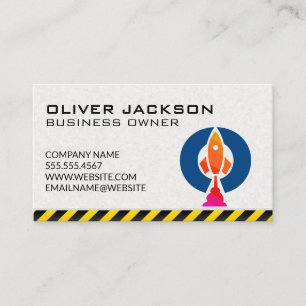 Carte De Visite Logo de lancement de fusées