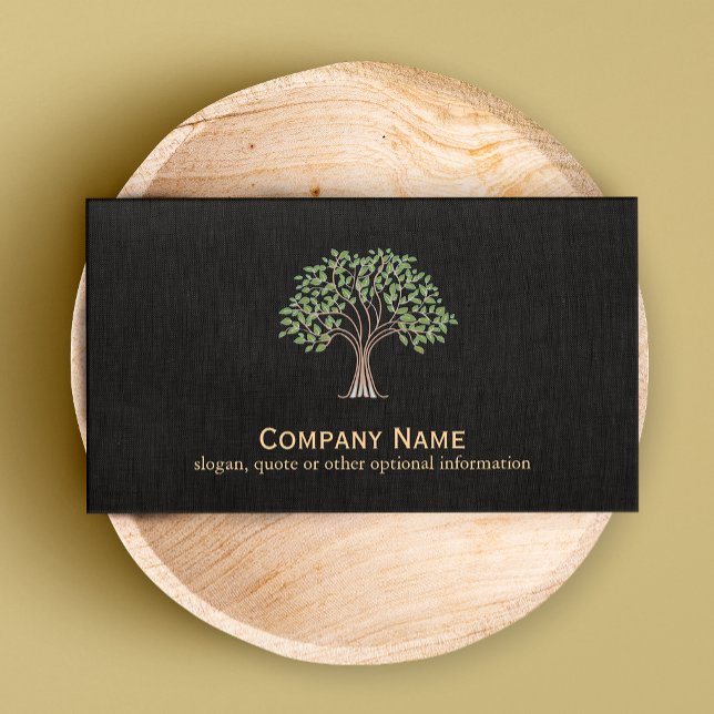 Carte De Visite Logo de l'arbre classique (Créateur téléchargé)