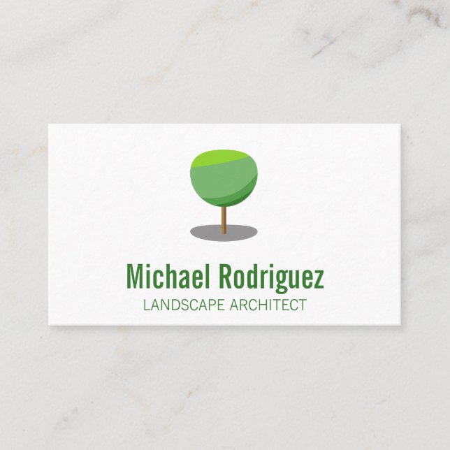 Carte De Visite Logo de l'arbre géométrique (Devant)