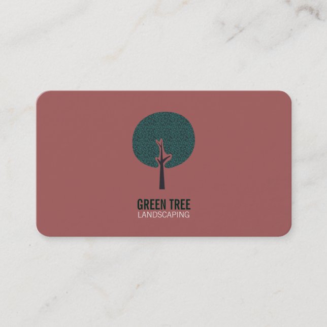 Carte De Visite Logo de l'arbre (gris) (Devant)