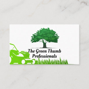Carte De Visite Logo de l'arbre   Semeuse et gazon
