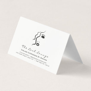 Carte De Visite Logo de l'atelier de beauté 2018 avec éclats de 