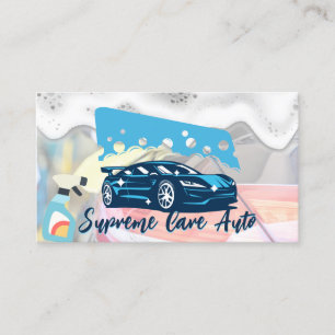 Carte De Visite Logo de lavage de voiture   Savons Suds   Auto