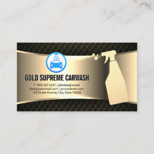 Carte De Visite Logo de lavage de voiture Service de nettoyage G