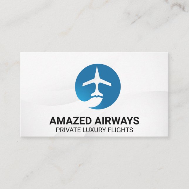 Carte De Visite Logo de l'avion | Vols (Devant)