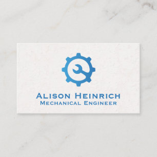 Carte De Visite Logo de l'engrenage à clé