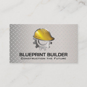 Carte De Visite Logo de l'entreprise de construction   Arrière - p