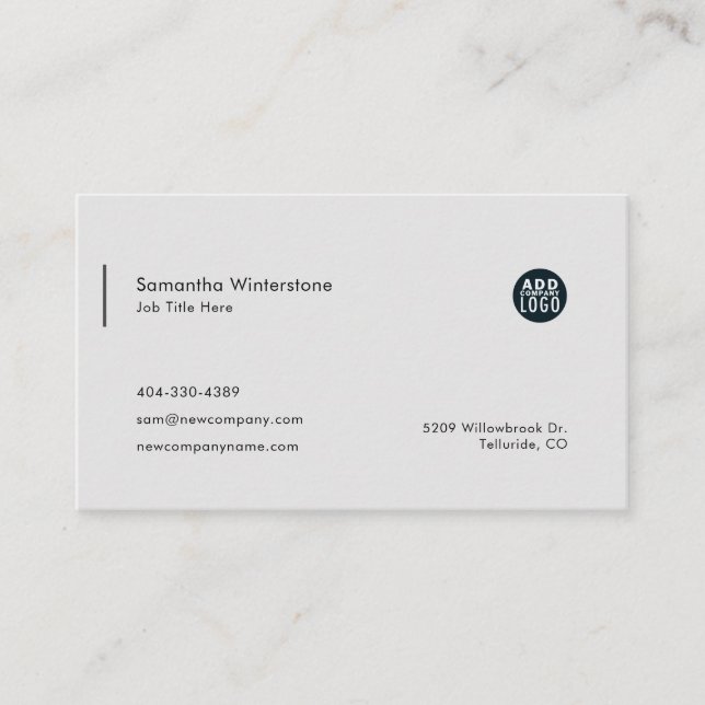 Carte De Visite Logo de l'entreprise do-it-yourself moderne simple (Devant)