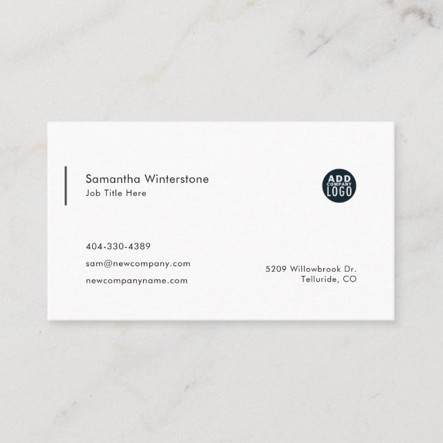 Carte De Visite Logo de l'entreprise do-it-yourself moderne simple (Devant)