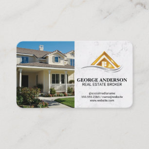 Carte De Visite Logo de l'immobilier moderne   Résidentiel
