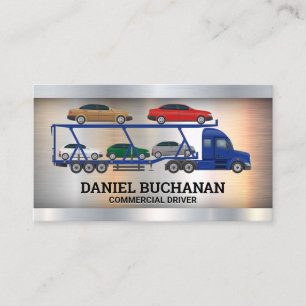 Carte De Visite Logo de livraison de camion commercial