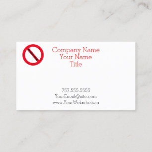 Carte De Visite Logo de lutte contre l'intimidation par Shirley Ta