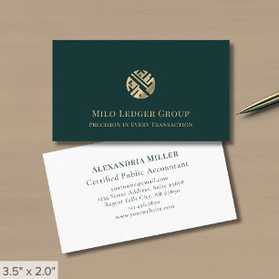 Carte De Visite Logo de luxe simple et élégant