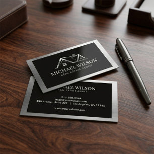 Carte De Visite Logo de Maison de Courtage Immobilier Professionne