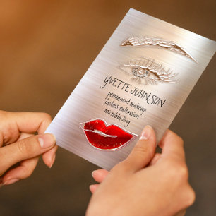 Carte De Visite Logo de maquillage Eyelash Brow Parties scintillan