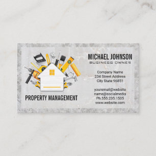 Carte De Visite Logo de menuiserie   Propriétés immobilières