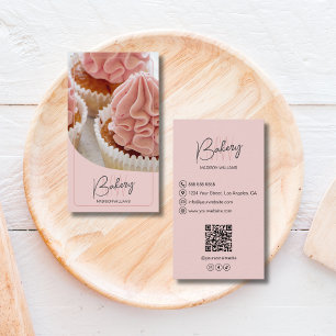 Carte De Visite Logo de monogramme moderne Boulangerie Pâtisserie 