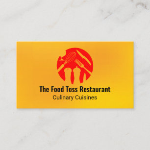 Carte De Visite Logo de nourriture moderne   Culinaire   Restauran