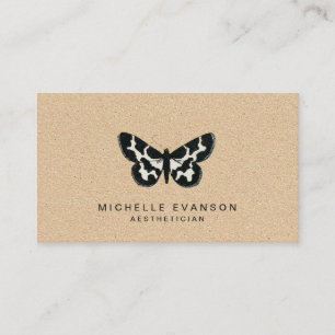 Carte De Visite Logo de papillon Vintage rustique
