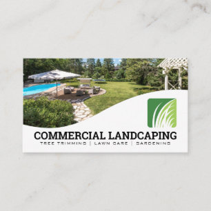 Carte De Visite Logo de paysage JARDIN