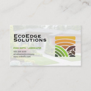 Carte De Visite Logo de paysage Jardin résidentiel