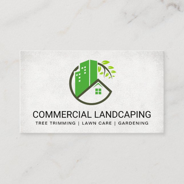 Carte De Visite Logo de paysage | Jardinage (Devant)