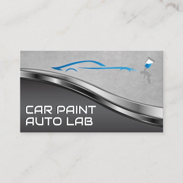 Carte De Visite Logo de peinture de pulvérisation | Garage de carr (Devant)