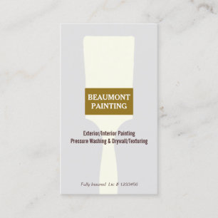 Carte De Visite Logo de pinceau de peinture de maison 2
