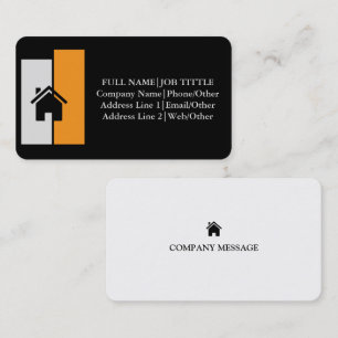 Carte De Visite Logo de promoteur immobilier moderne Proffes