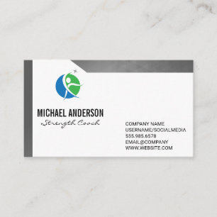 Carte De Visite Logo de remise en forme Formateur personnel