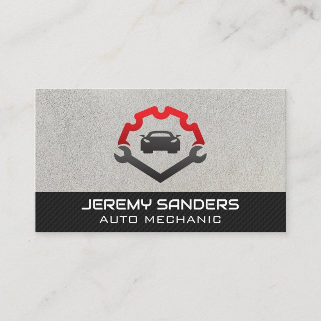 Carte De Visite Logo de réparation automatique | Wrenches (Devant)