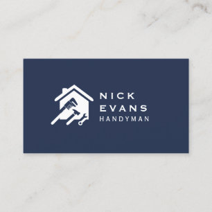 Carte De Visite Logo de réparation de maison moderne