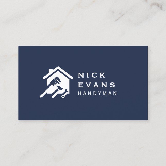 Carte De Visite Logo de réparation de maison moderne (Devant)