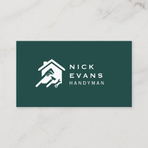 Carte De Visite Logo de réparation de maison moderne