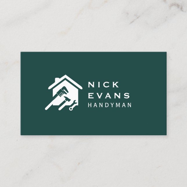 Carte De Visite Logo de réparation de maison moderne (Devant)